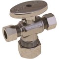 Durapro 5/8 in. Compression x 3/8 in. Compression x 1/4 in. Compression Quarter Turn Dual Outlet Stop NLT1331DRNQ